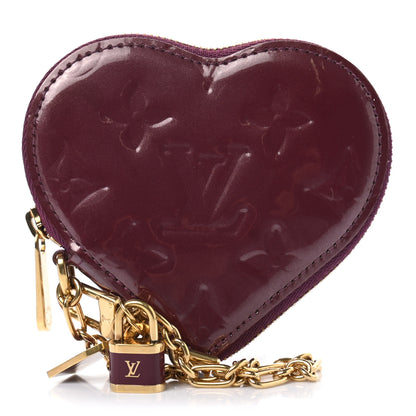 Louis Vuitton Vernis Heart Coin Purse Rouge Fauviste 1 of 7