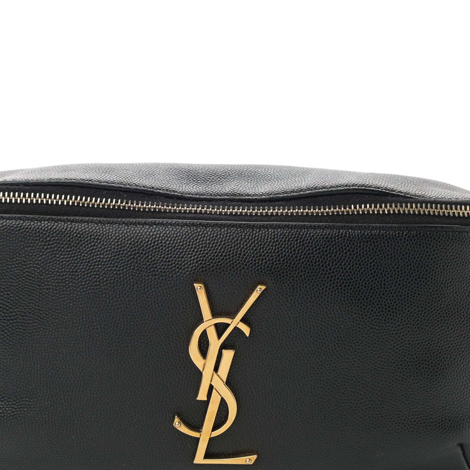 Saint Laurent Grain De Poudre Monogram Belt Bag Black 8 of 9