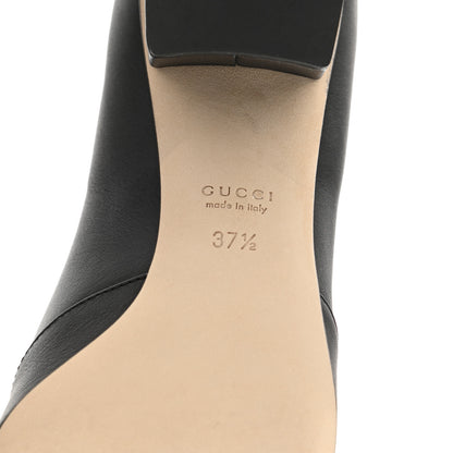Gucci Calfskin Horsebit Loafer 37.5 Black 6 of 9