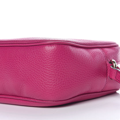 Gucci Pebbled Calfskin Small Soho Disco Bag Bright Bougainvillea 9 of 9