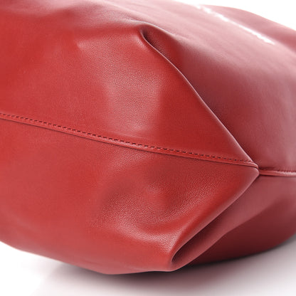 Saint Laurent Lambskin Small Teddy Bucket Bag Red 10 of 12
