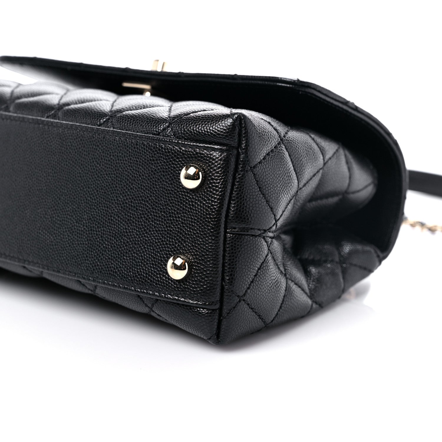Chanel Caviar Quilted Mini Coco Handle Flap Black 9 of 10