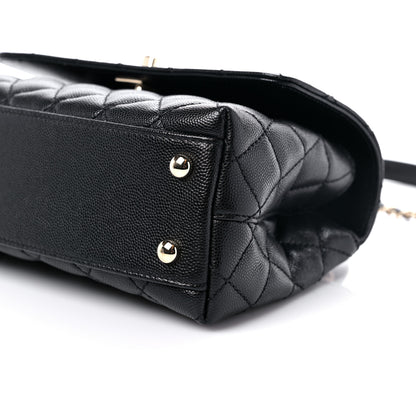 Chanel Caviar Quilted Mini Coco Handle Flap Black 9 of 10