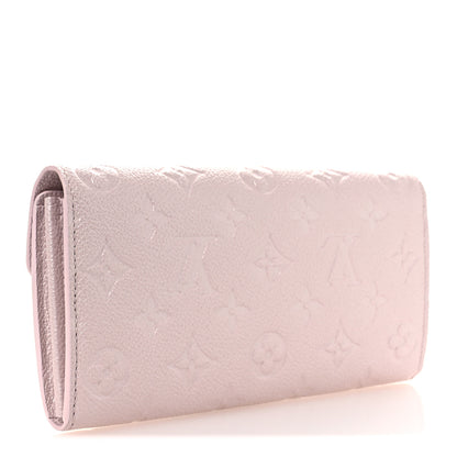 Louis Vuitton Metallic Empreinte Monogram Crystal Snowflake Sarah Wallet Pearly Lilac 3 of 7