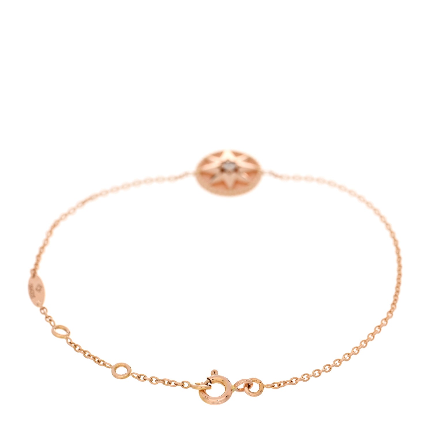 Christian Dior 18K Rose Gold Diamond Pink Opal Rose Des Vents Bracelet 2 of 3