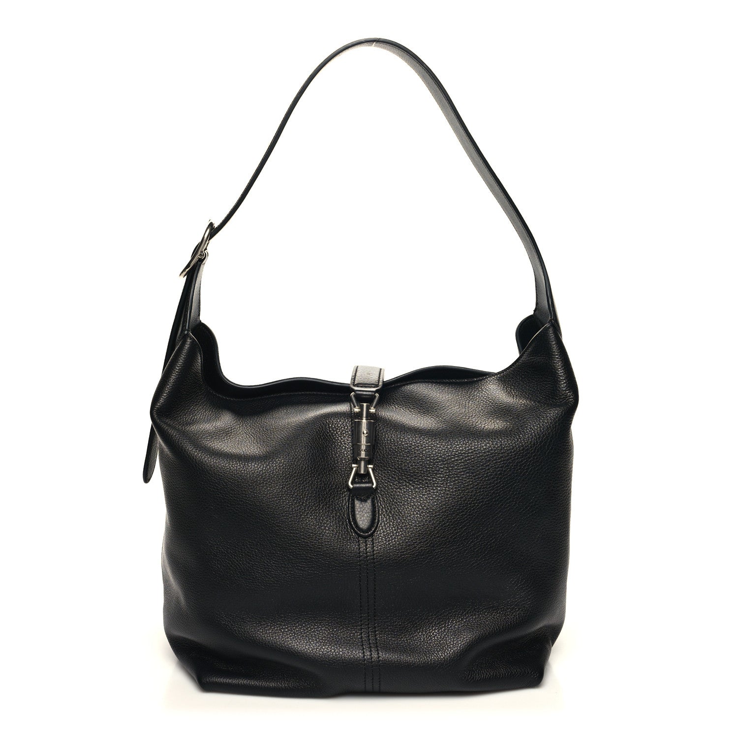 Gucci Soft Grained Calfskin Small Jackie 1961 Shoulder Bag Black 3 of 14