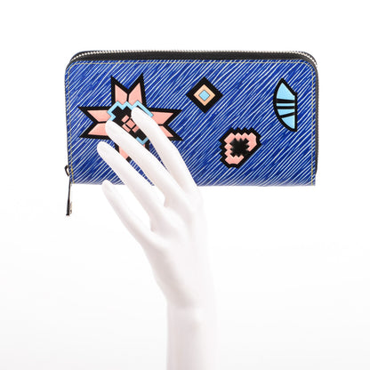 Louis Vuitton Epi Azteque Zippy Wallet Denim Light 2 of 7