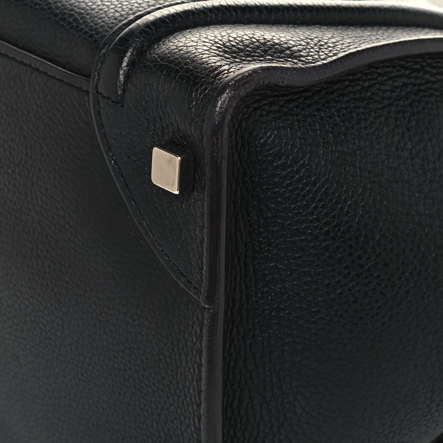 Celine Drummed Calfskin Mini Luggage Black 12 of 13