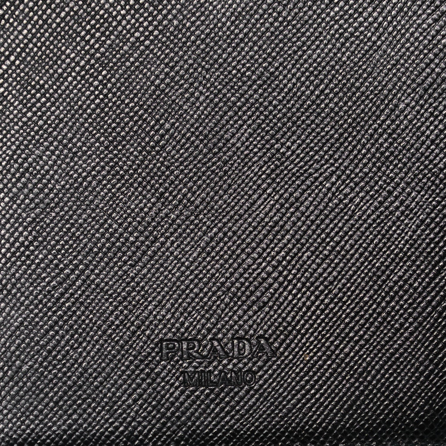 Prada Nylon Saffiano Checkbook Cover Black 6 of 7