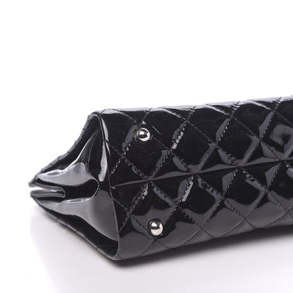 Chanel Patent Quilted Timeless CC Shopping Tote Black 9 of 14