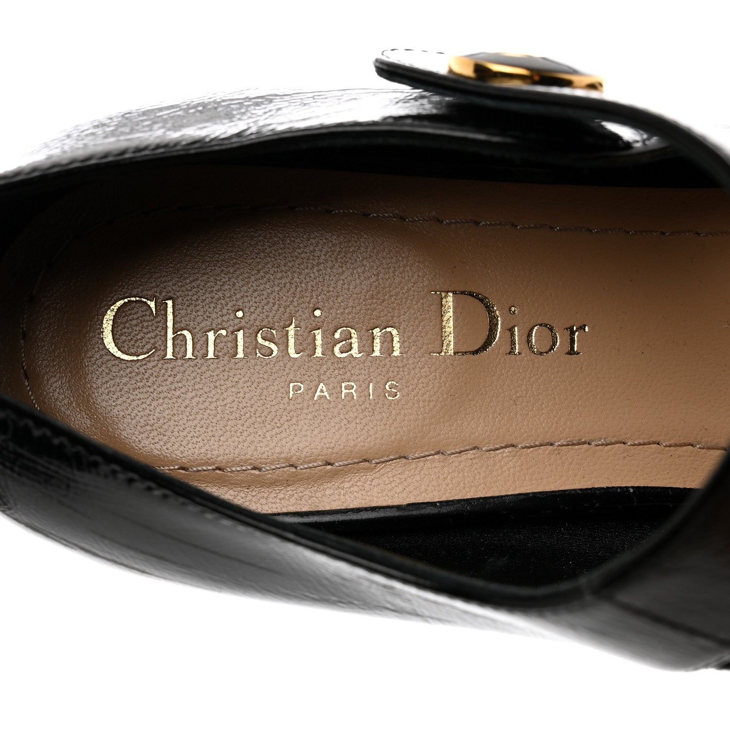 Christian Dior Brushed Calfskin Uniform 30mm Pumps 35.5 Black 6 of 8