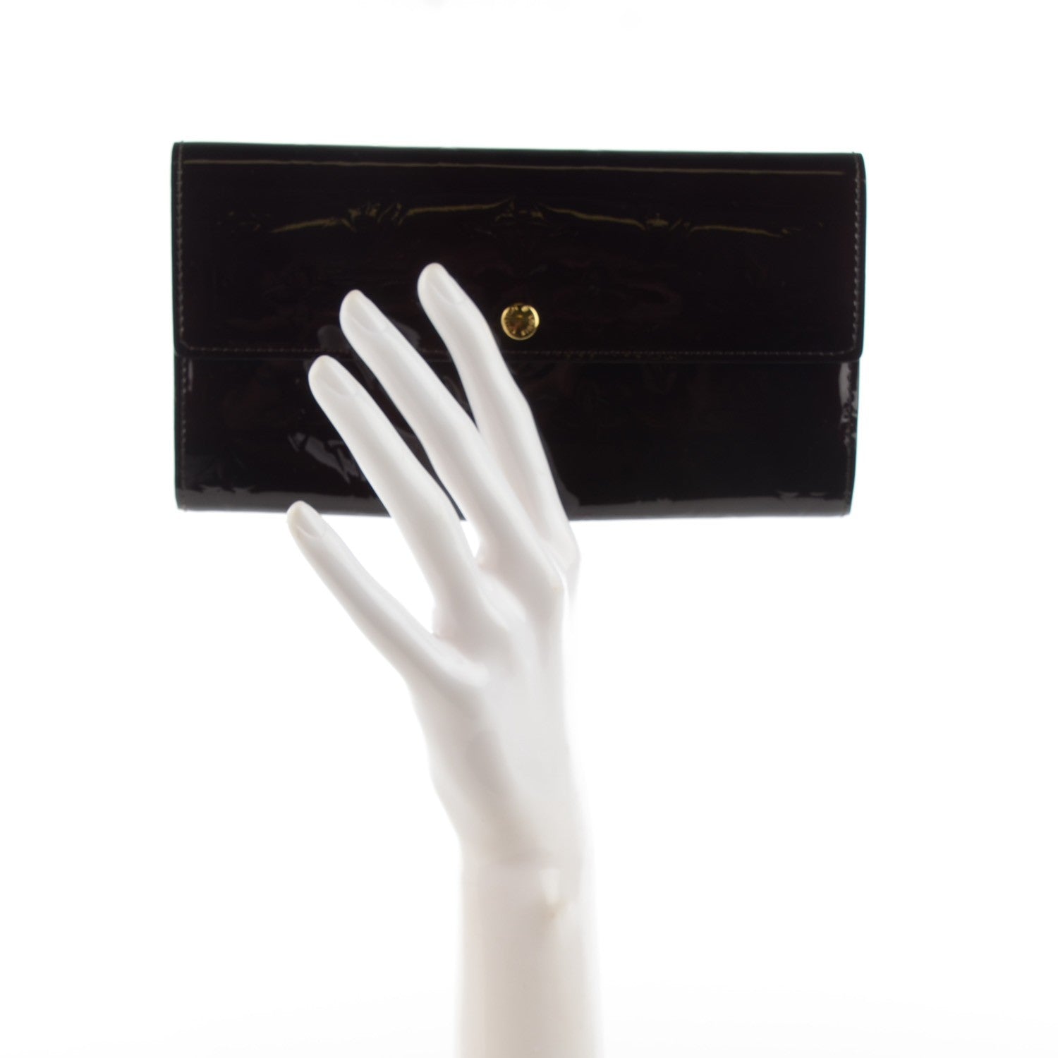 Louis Vuitton Vernis Sarah Wallet Amarante 2 of 7