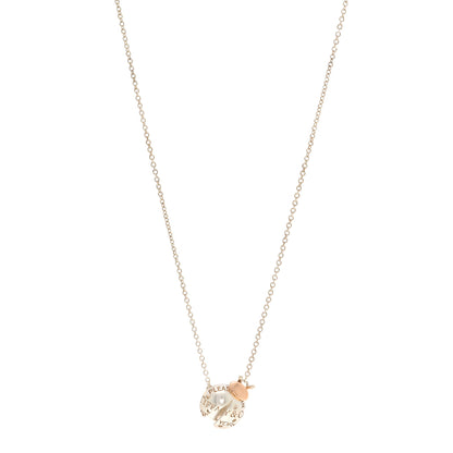 Tiffany Sterling Silver 18K Rose Gold Return to Tiffany Love Bugs Ladybug Pendant Necklace 1 of 5