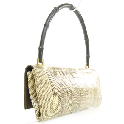 Gucci Python Bamboo Top Handle Bag 3 of 8