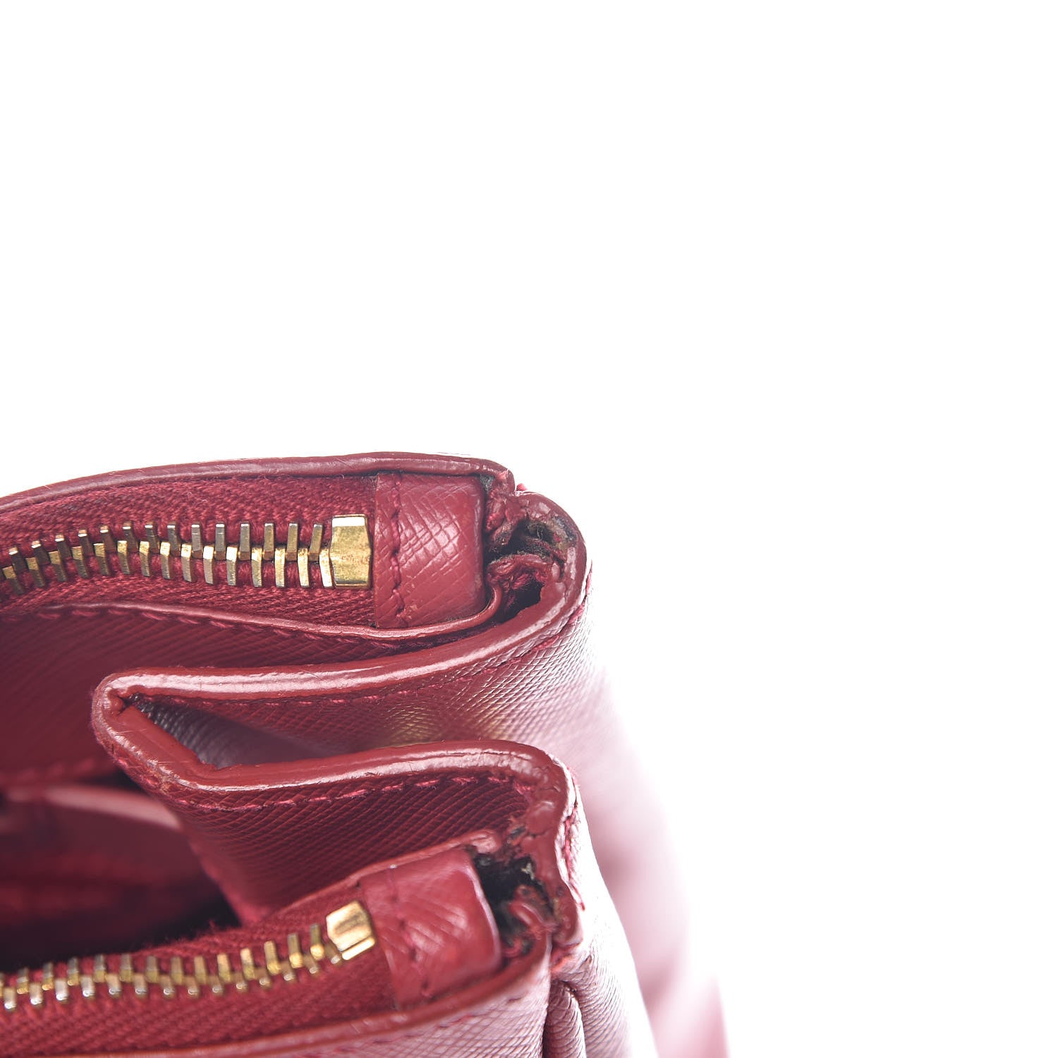 Prada Saffiano Lux Large Tote Fuoco 11 of 25