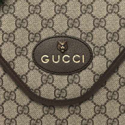 Gucci GG Supreme Monogram Web Medium Neo Vintage Flap Messenger Bag Beige New Acero 8 of 12
