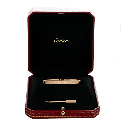 Cartier 18K Yellow Gold Small LOVE Bracelet 18 5 of 5