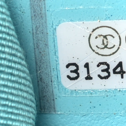 Chanel Denim Quilted Medium Chanel 19 Flap Neon Blue 7 of 9