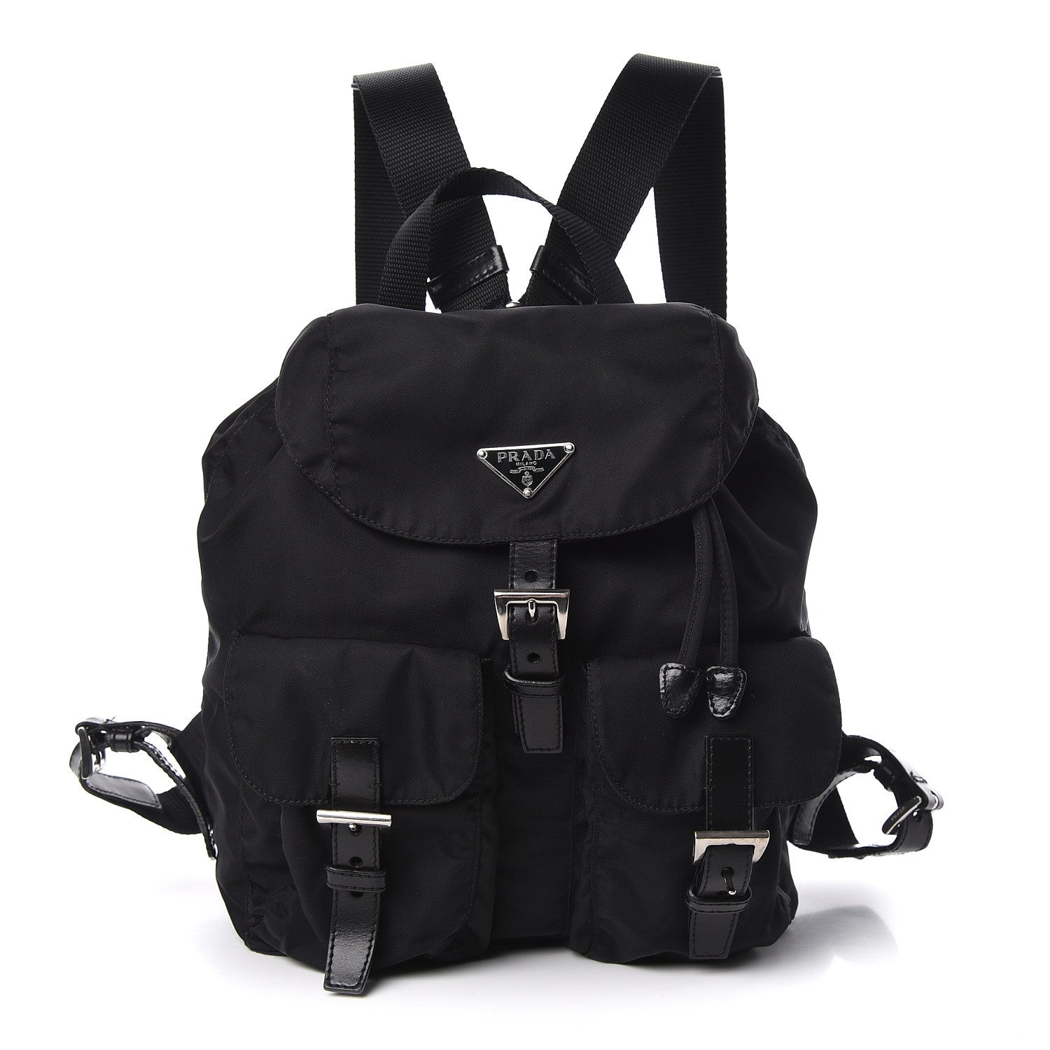 Prada Tessuto Nylon Vela Small Backpack Black 1 of 9