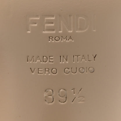 Fendi Technical Mesh FF Colibri 85mm Slingback Pumps 39.5 Rose Nudo 8 of 12
