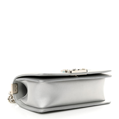 Chanel Metallic Lambskin PVC Quilted Small Boy Flap Blue 4 of 10