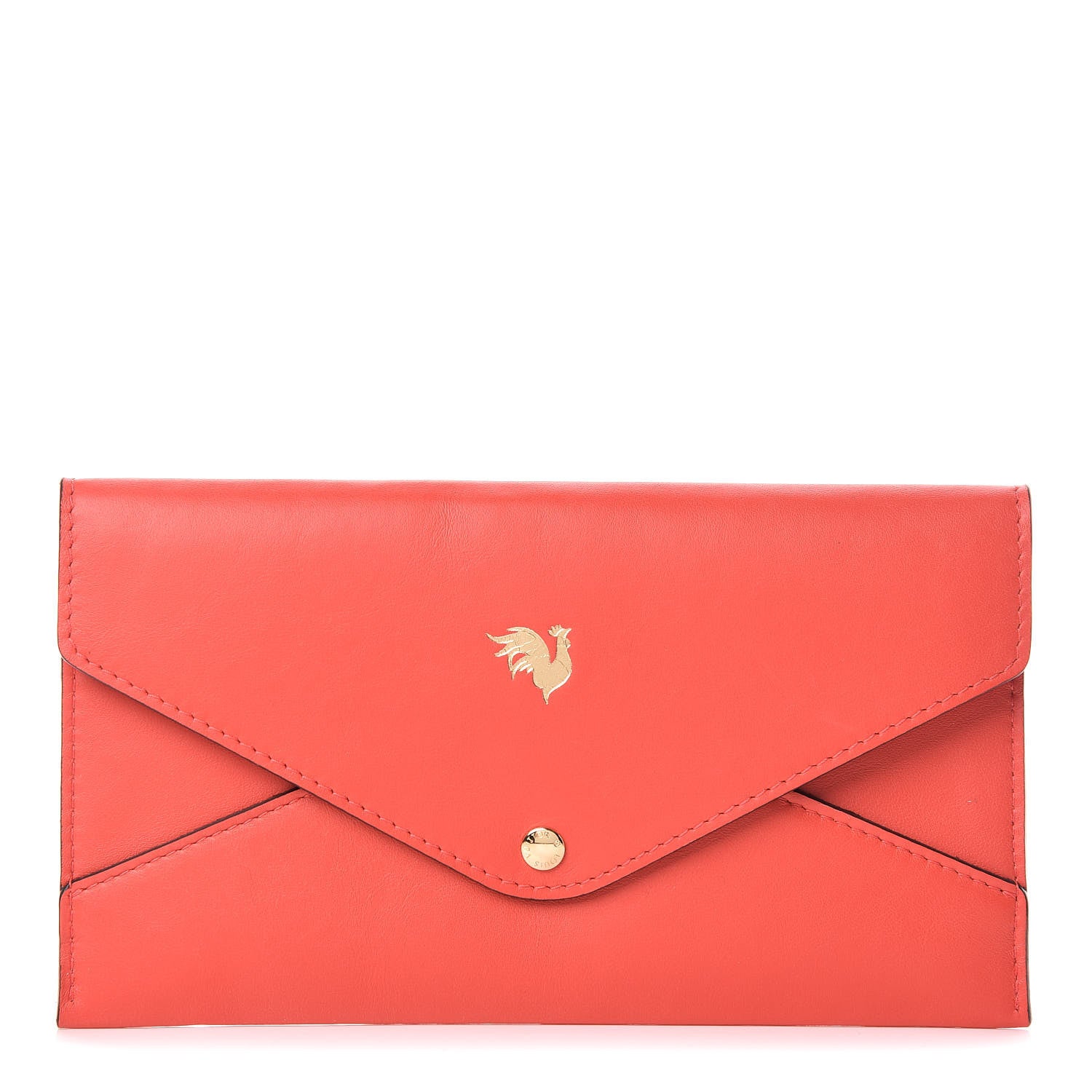 Louis Vuitton Veau Cachemire Chinese New Year Rooster Envelope Pouch Red 1 of 8
