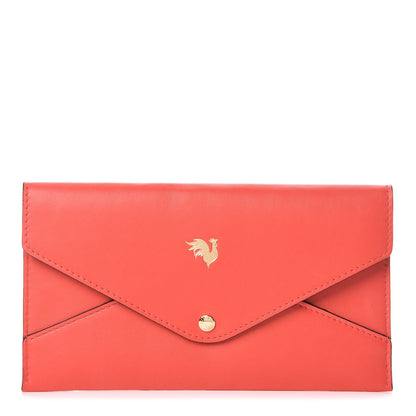 Louis Vuitton Veau Cachemire Chinese New Year Rooster Envelope Pouch Red 1 of 8