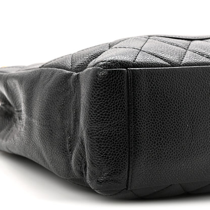 Chanel Caviar Quilted Petit Shopping Tote PST Black 9 of 10