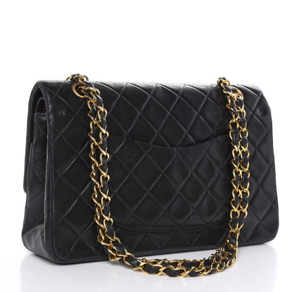 Chanel Lambskin Quilted Medium Double Flap Black 2 of 22