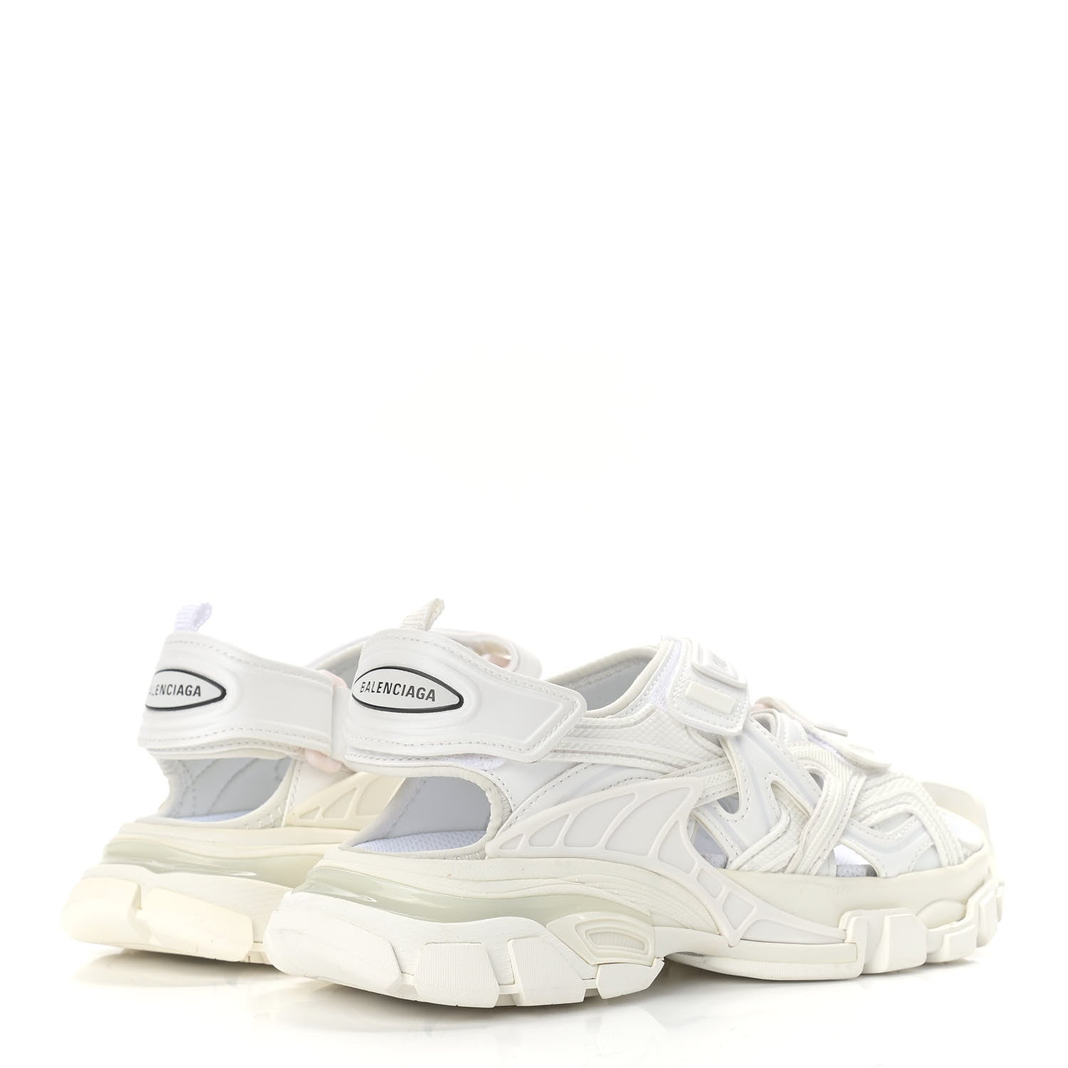 Balenciaga Neoprene Rubber Womens Track Sandals 35 White 4 of 9