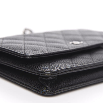 Chanel Caviar Quilted Wallet On Chain WOC Black 9 of 11