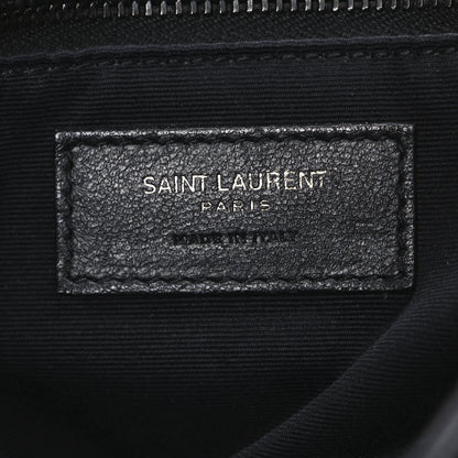 Saint Laurent Crinkled Calfskin Matelasse Monogram Medium Niki Chain Satchel Black 6 of 12
