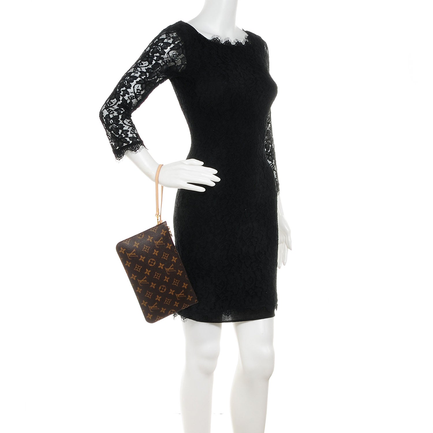 Louis Vuitton Monogram Neverfull MM GM Pochette 2 of 8