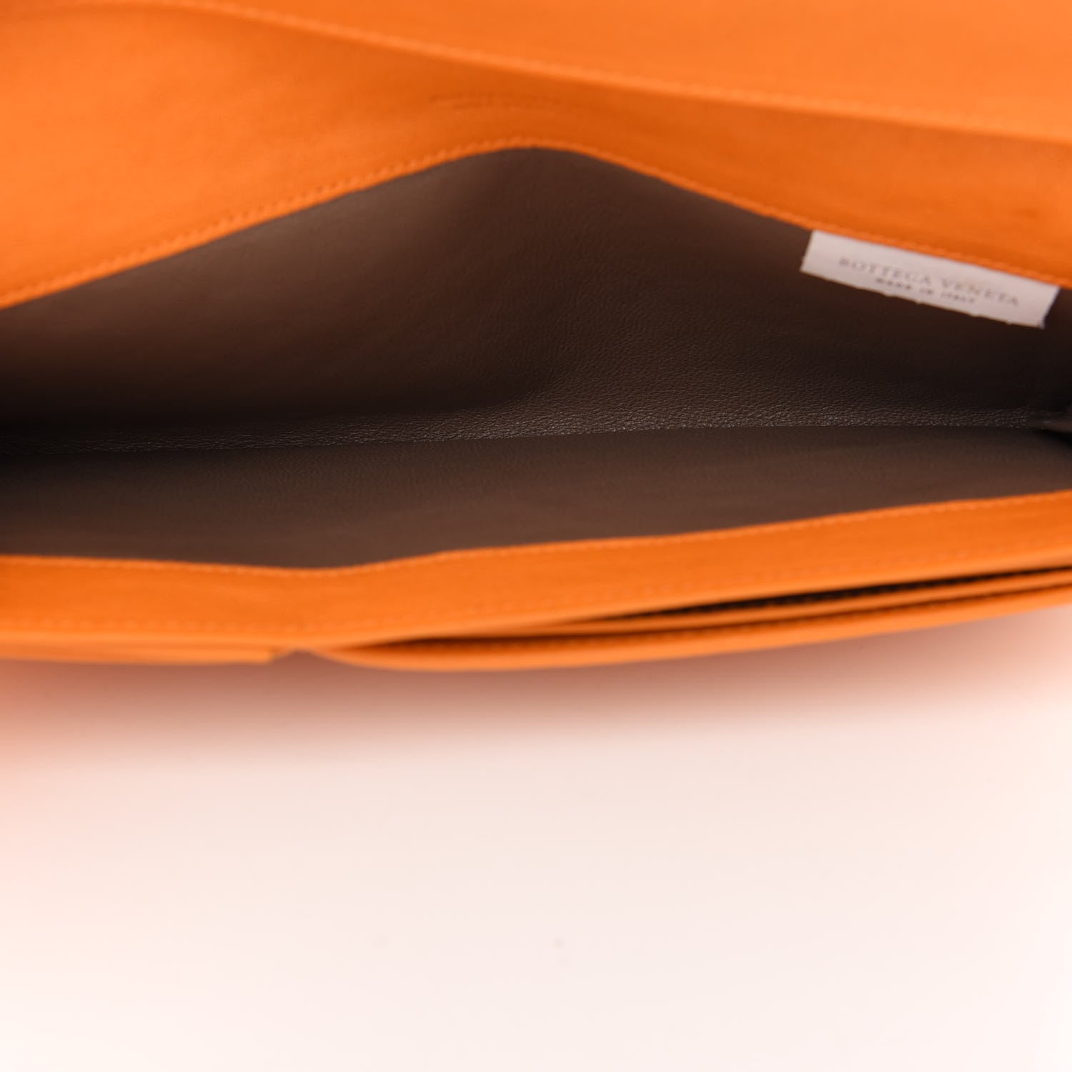 Bottega Veneta Nappa Intrecciato Flap Wallet Tangerine 6 of 8