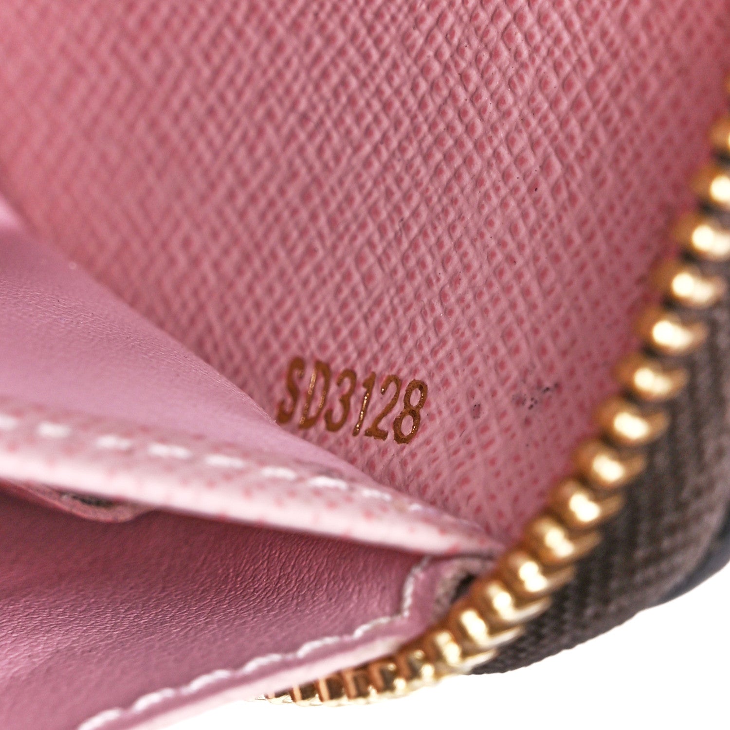 Louis Vuitton Damier Ebene Zippy Wallet Rose Ballerine 8 of 12