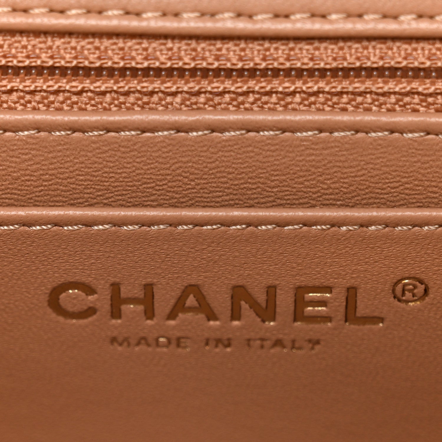 Chanel Lambskin Quilted Mini Square Flap Brown 6 of 10