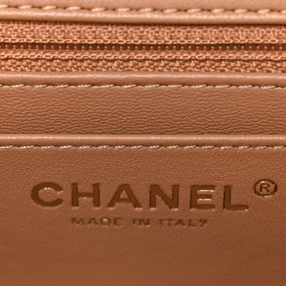 Chanel Lambskin Quilted Mini Square Flap Brown 6 of 10