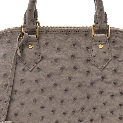 Louis Vuitton Ostrich Alma PM Gris 7 of 10