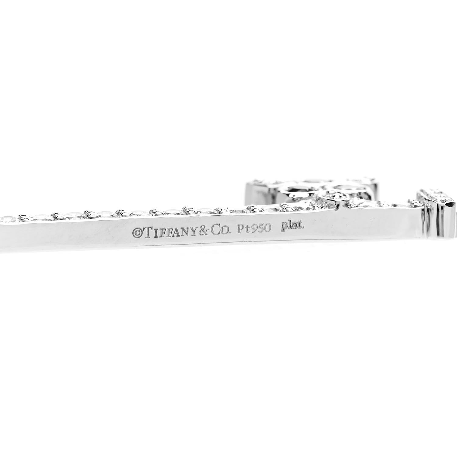 Tiffany Platinum Diamond Tsavorite Enchant Dragonfly Key Pendant 4 of 4