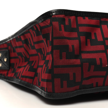 Fendi Zucca Messenger Bag Red Black 9 of 11