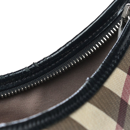 Burberry Supernova Check Buckle Hobo Black 15 of 20