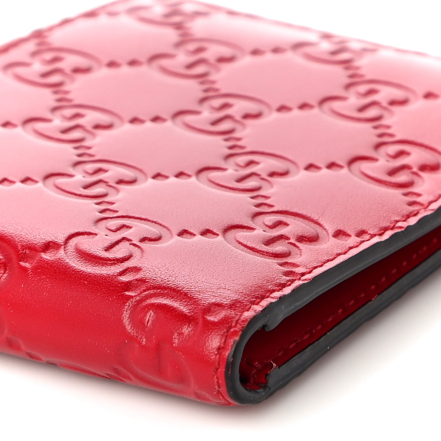 Guccissima Bi-Fold Wallet Red