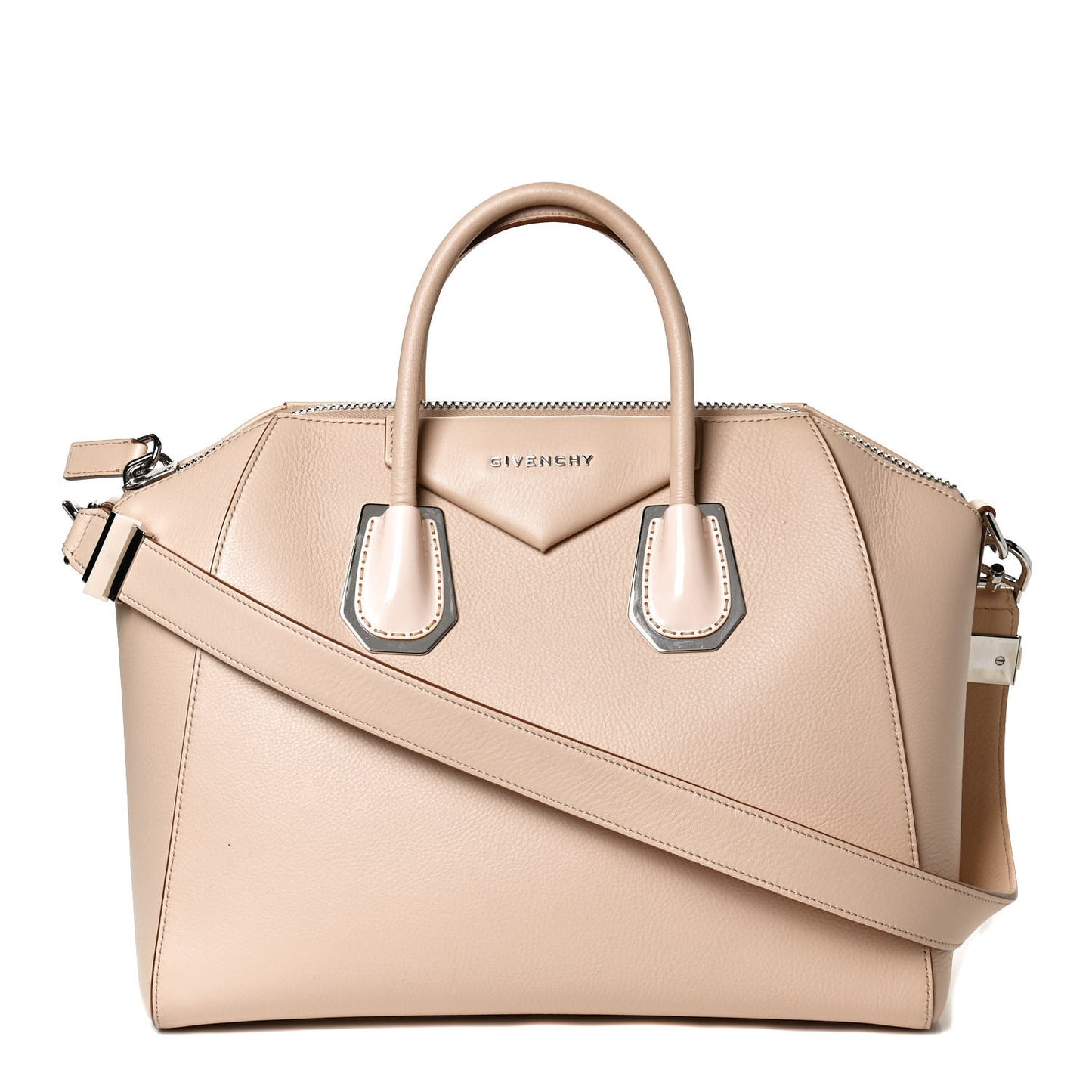 Calfskin Plexiglass Medium Antigona Light Beige