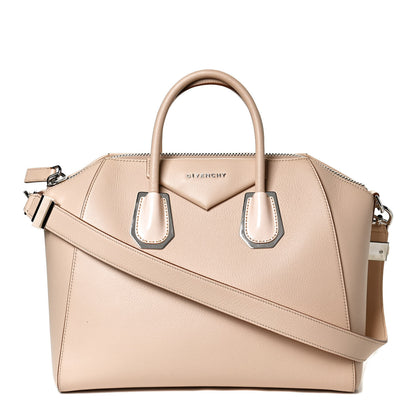 Givenchy Calfskin Plexiglass Medium Antigona Light Beige 1 of 9