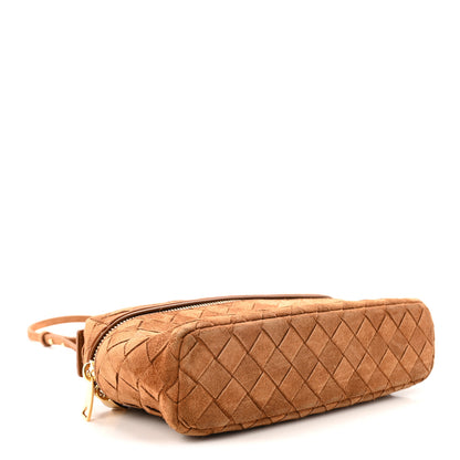 Bottega Veneta Suede Intrecciato Bang Bang Vanity Case Amber 4 of 9
