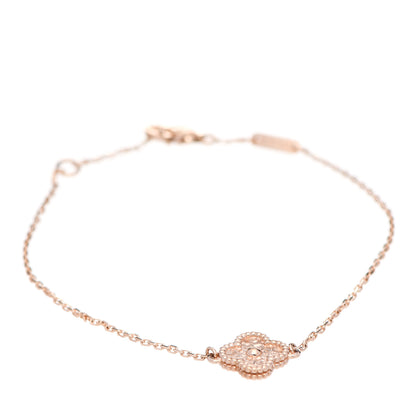 Van Cleef & Arpels 18K Rose Gold Sweet Alhambra Bracelet 1 of 5