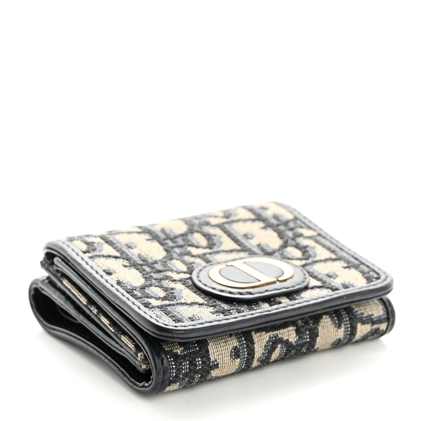 Oblique Compact Wallet Blue