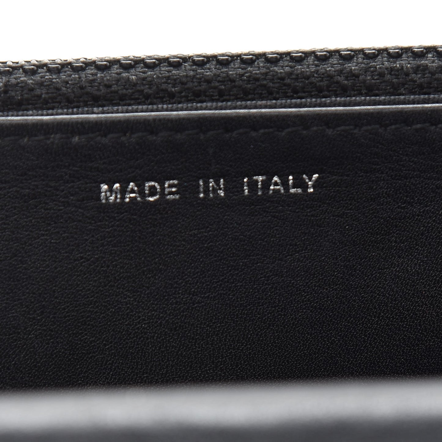 Lambskin Diamond Stitched Wallet On Chain WOC Black