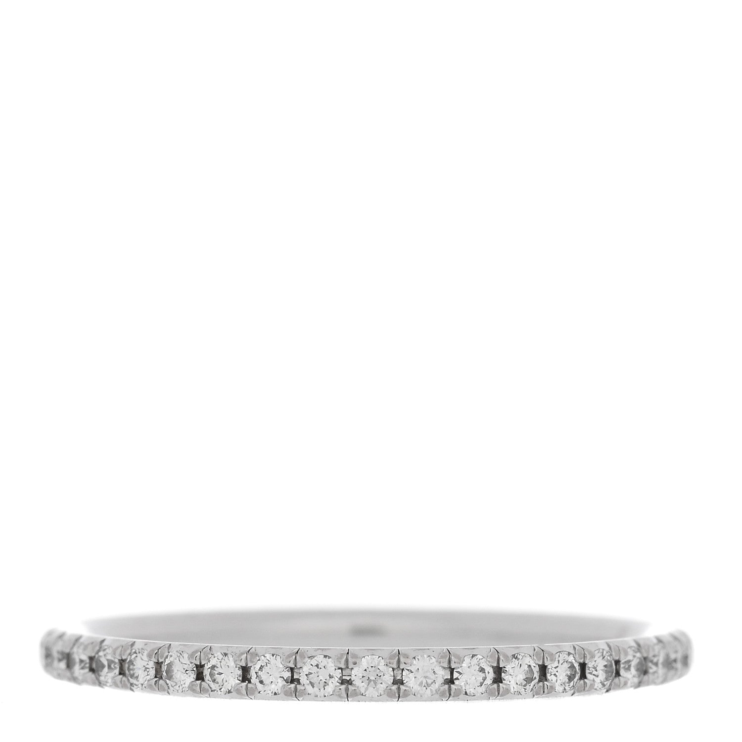 Tiffany Platinum Diamond Metro Full Eternity Band Ring 49 5 3 of 4