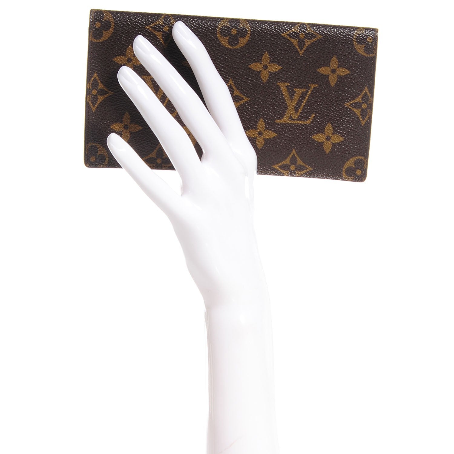 Louis Vuitton Monogram Simple Checkbook Holder Wallet 2 of 7